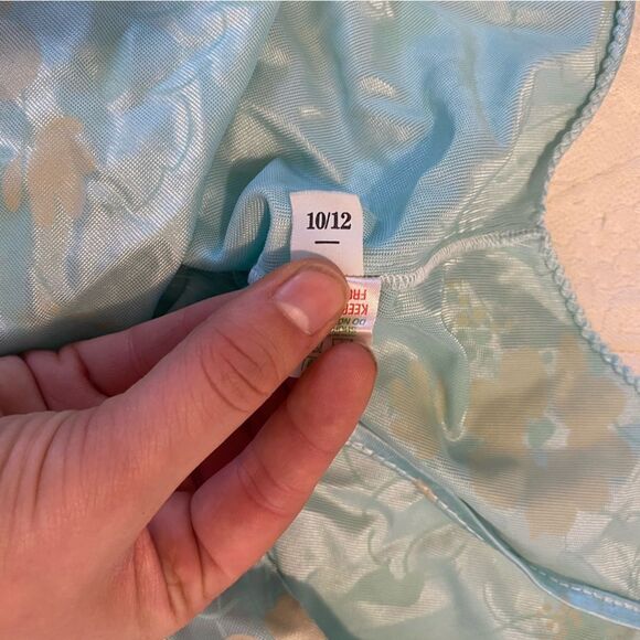 Vintage Ann Summers size medium Light Blue Lingerie Night Cami Tank Top - Picture 2 of 8